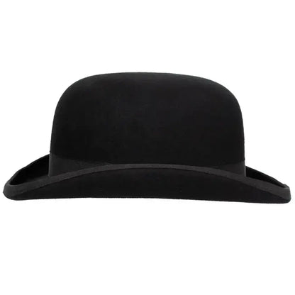 Fleming Black Wool Derby by 9th Street Hats - Open Sizing 6