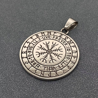 Viking Double Dragon Odin Horn Rune Charm - MJ/MNP