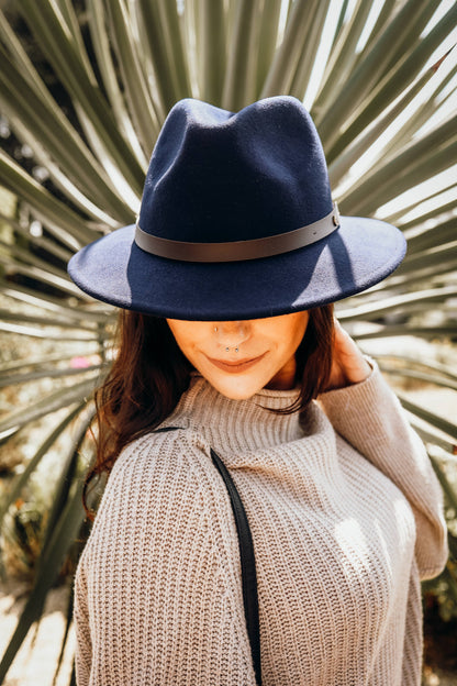 100% Wool Felt Fedora Style - McQueen