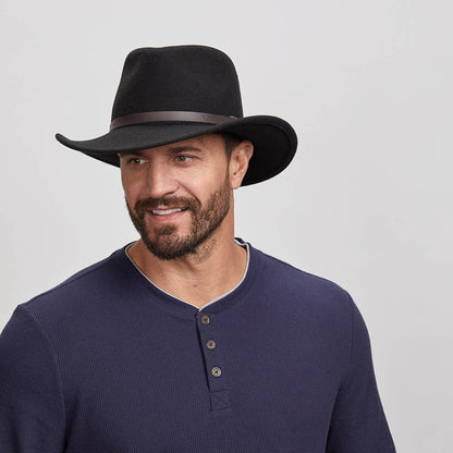 Crushable Wool Felt Outback Hat - Style Pathfinder
