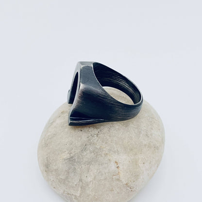 Horseshoe Shaped Stainless Steel Ring