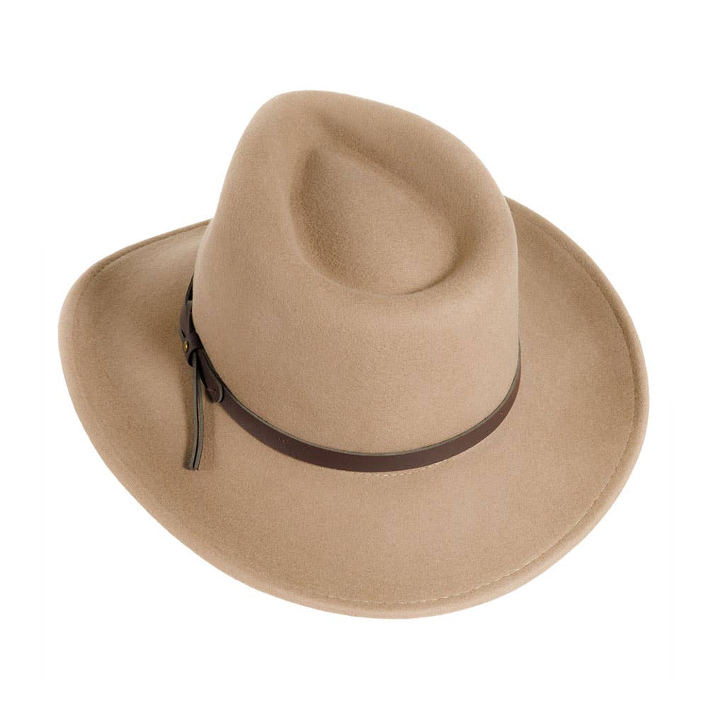 Crushable Wool Felt Outback Hat - Style Pathfinder