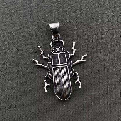 Stainless Steel Beetle Pendant