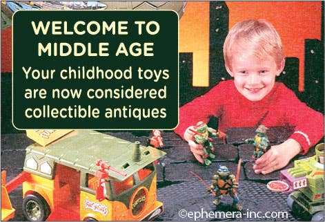 Magnet-Welcome To Middle Age. Your childhood toys are now…