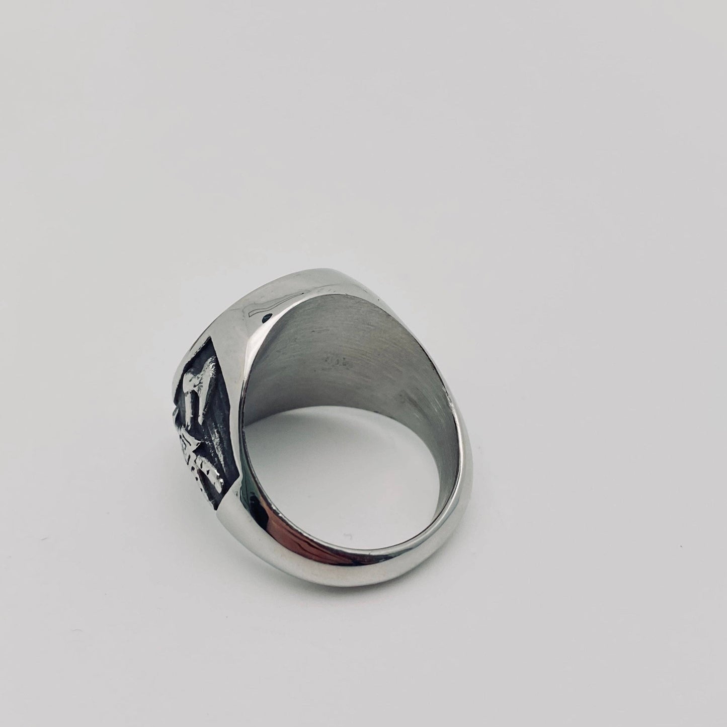 Retro Stainless Steel Viking Double Axe Totem Ring - MJ/MR