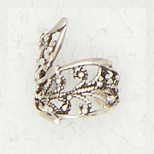 Sterling Silver Ear Cuffs - Floral Design