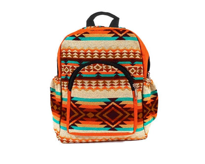 Small Tribal Striped Ecuadorian Backpack