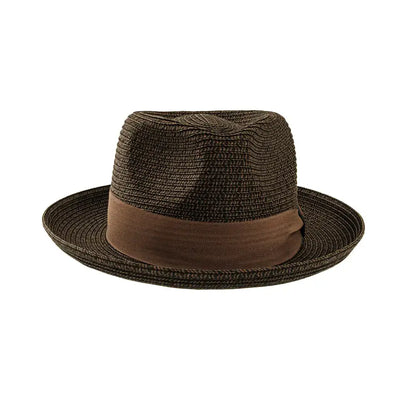 Soft Straw Fedora Hat - Style Coronado