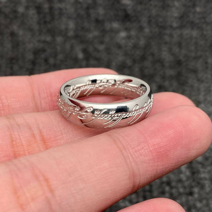 The Ring of Power - Lord of The Rings 6mm Stainless Steel Ring