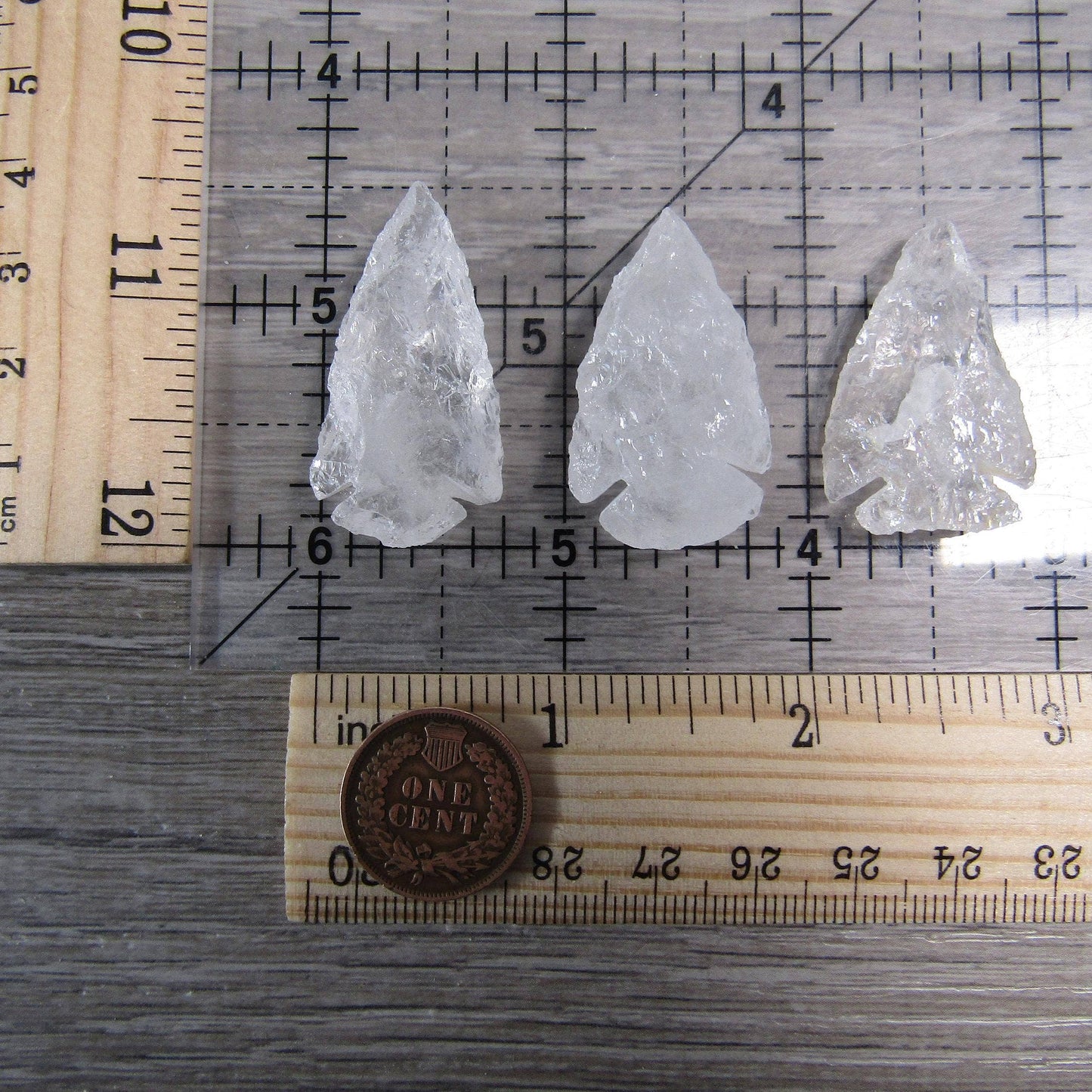 Gemstone Knapped Arrowheads