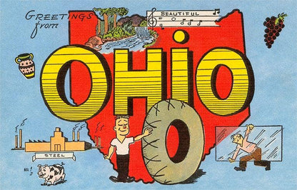 Postcard OH-311 Greetings from Ohio
