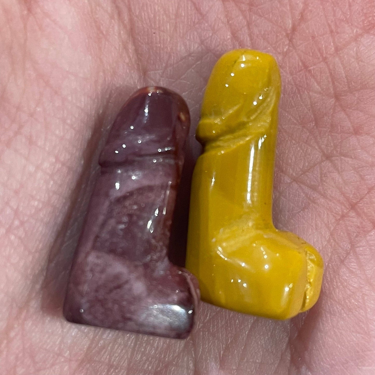 Crystal Phallic Figurine - Penis – Small Carved Gemstone Statue