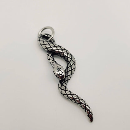 Retro Snake-shaped Stainless Steel Pendants  - MJ/MNP