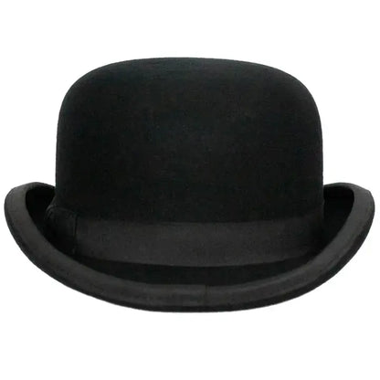 Fleming Black Wool Derby by 9th Street Hats - Open Sizing 6