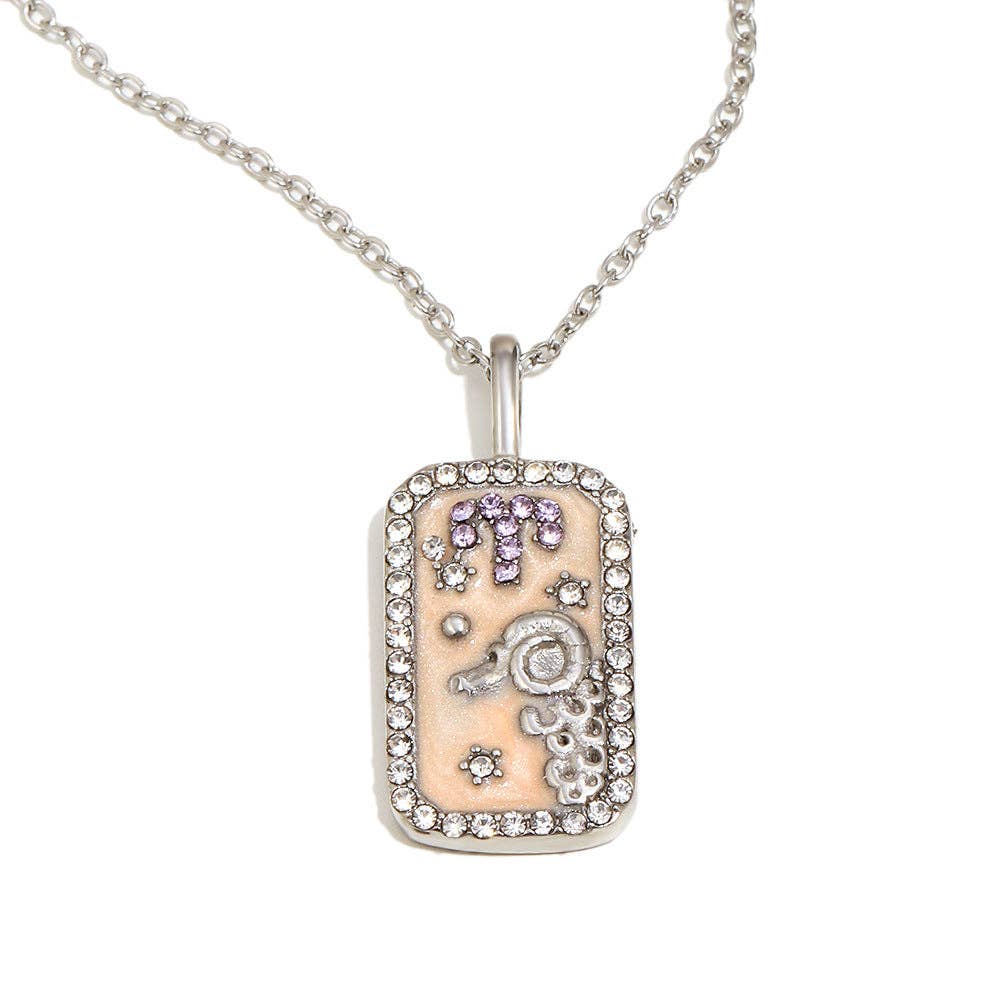 Zodiac 12 Constellations 18K Golden S.Steel Necklace - FGS