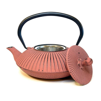 Cast Iron Tea Pot, Coral, 27 oz