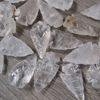 Gemstone Knapped Arrowheads