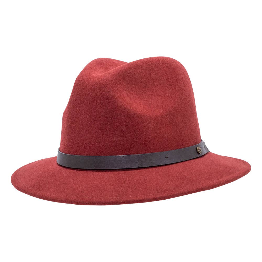 100% Wool Felt Fedora Style - McQueen