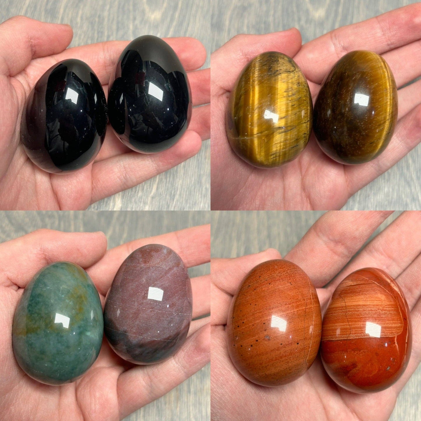 Gemstone Egg – Polished Crystal Decorative Stone