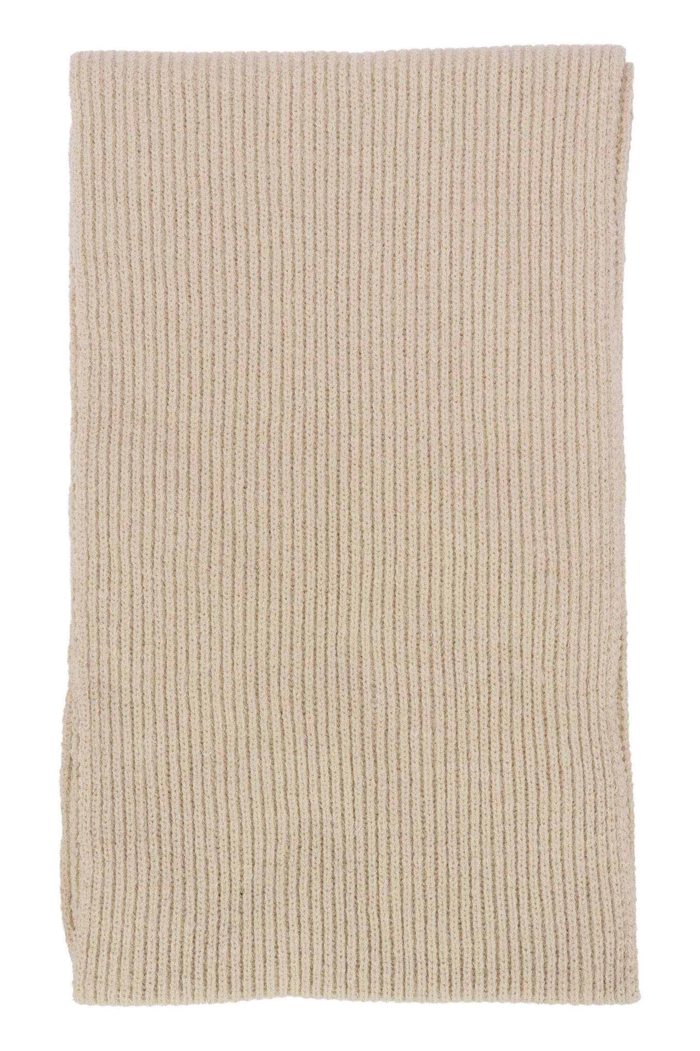 Solid Wide Rib Knitted Wrap Scarf - 57 Inch