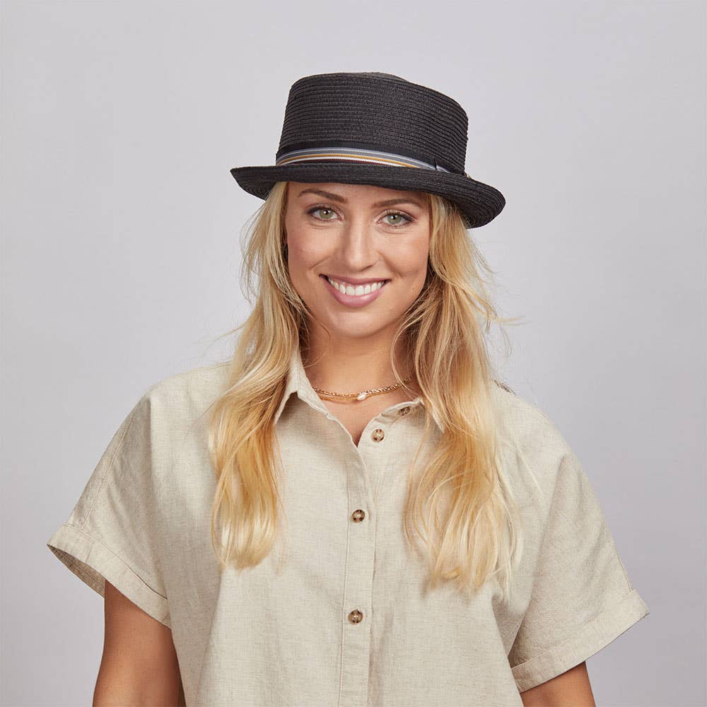 Fedora Straw Pork Pie Hat - Style Detroit