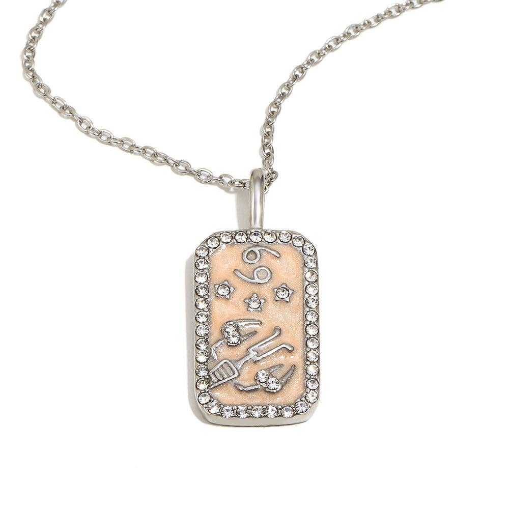 Zodiac 12 Constellations 18K Golden S.Steel Necklace - FGS