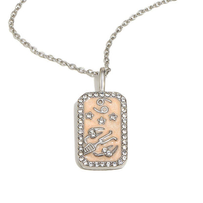 Zodiac 12 Constellations 18K Golden S.Steel Necklace - FGS