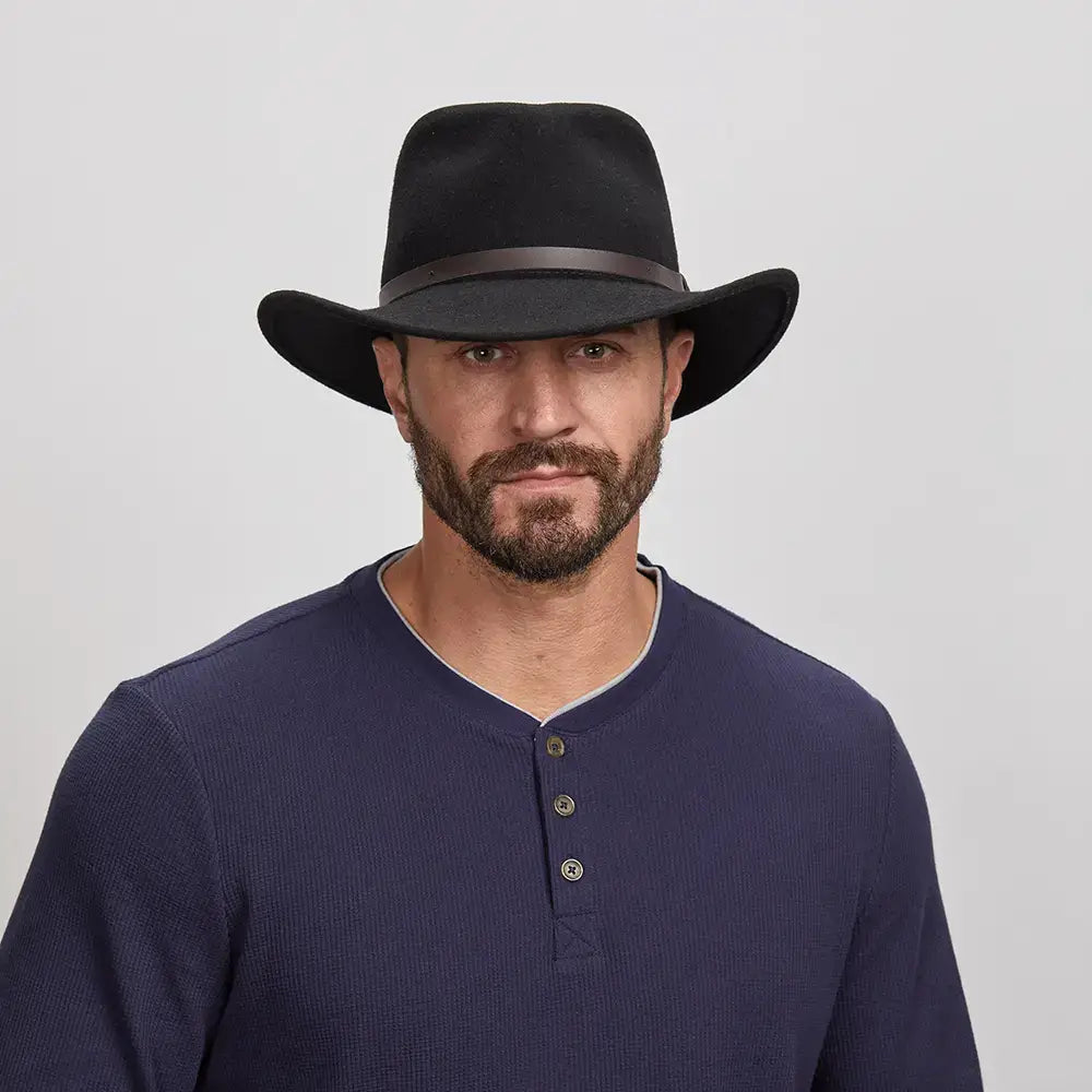 Crushable Wool Felt Outback Hat - Style Pathfinder