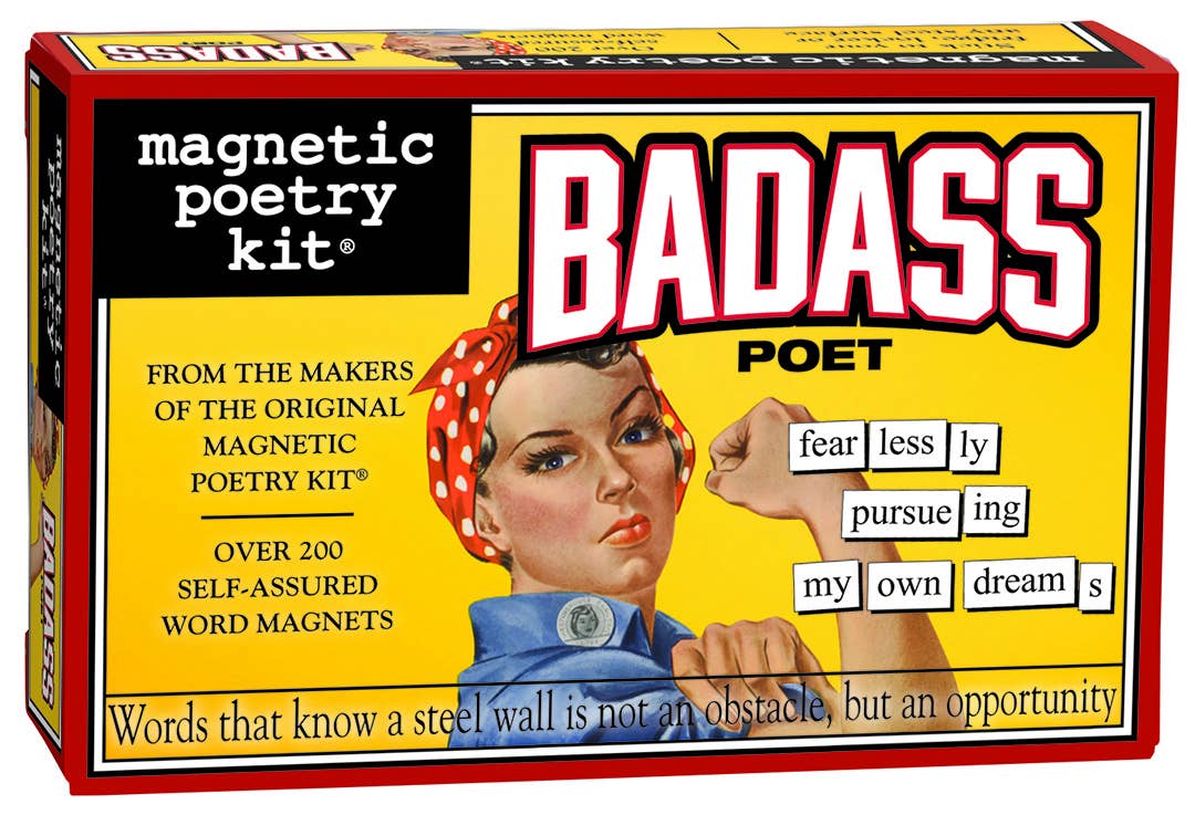 Badass Poet magnetic Poetry Kit