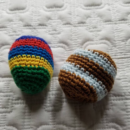Multicolored Hand Crochet Sack Ball Kick Toy Foot Bag