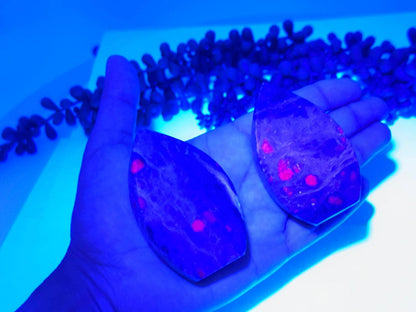 Ruby Fuchsite Flame  (Approx 2.75”) - AAA Quality
