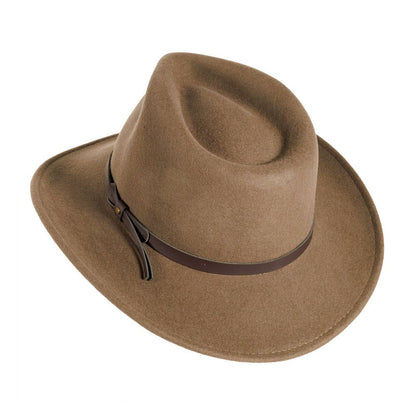 Crushable Wool Felt Outback Hat - Style Pathfinder