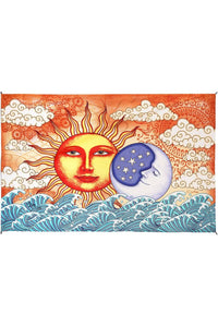 Sun & Moon Ocean Tapestry New Age Hippie Tapestries Beach