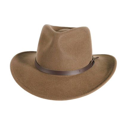 Crushable Wool Felt Outback Hat - Style Pathfinder