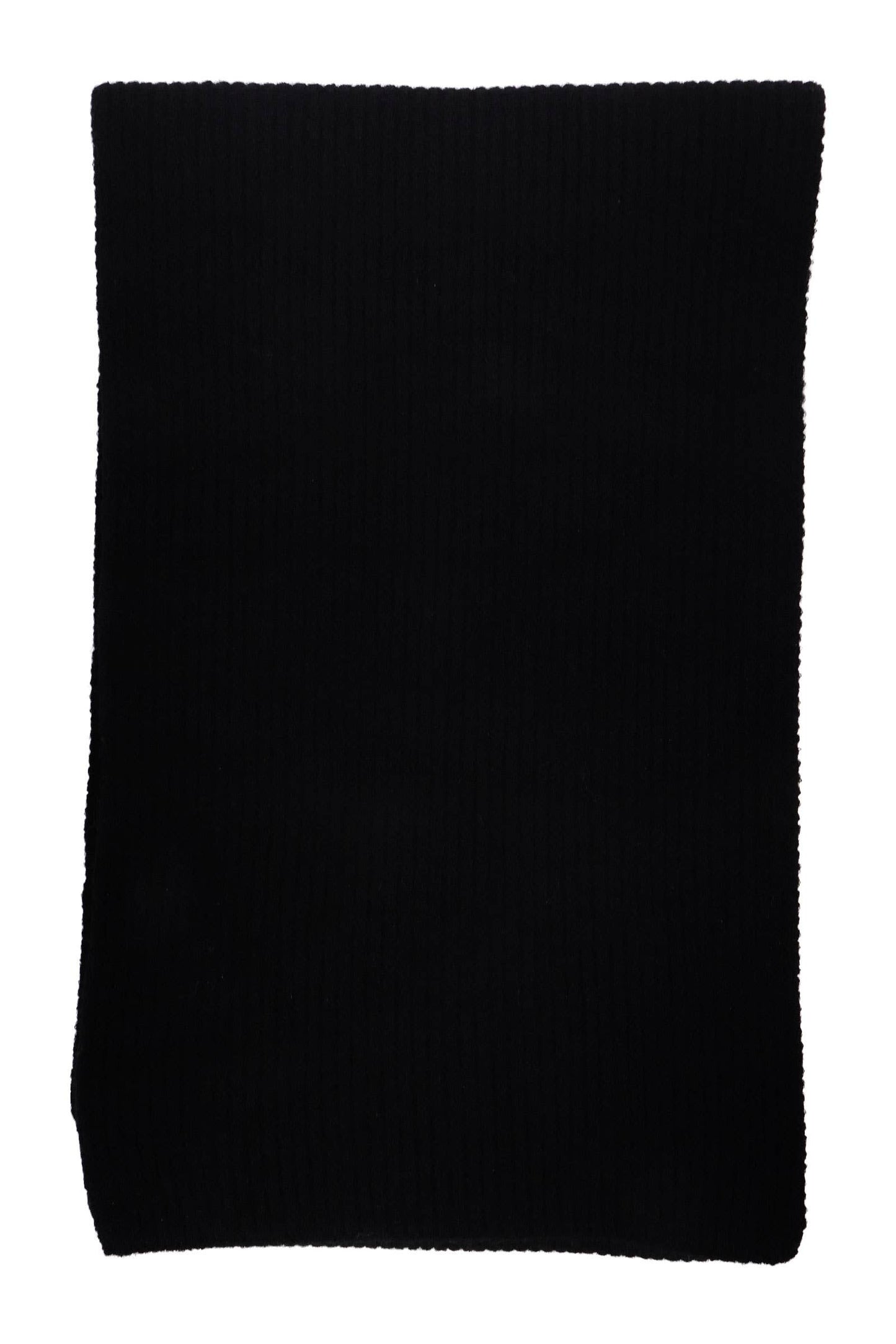 Solid Wide Rib Knitted Wrap Scarf - 57 Inch