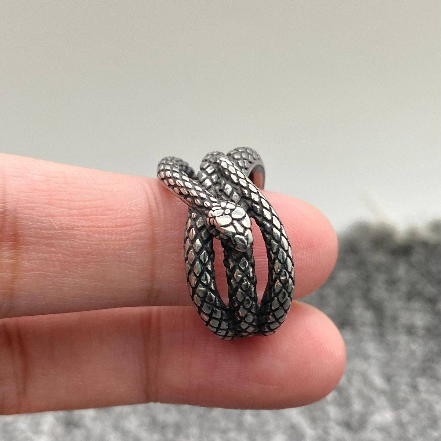 Snake Stainless Steel Unisex Ring
