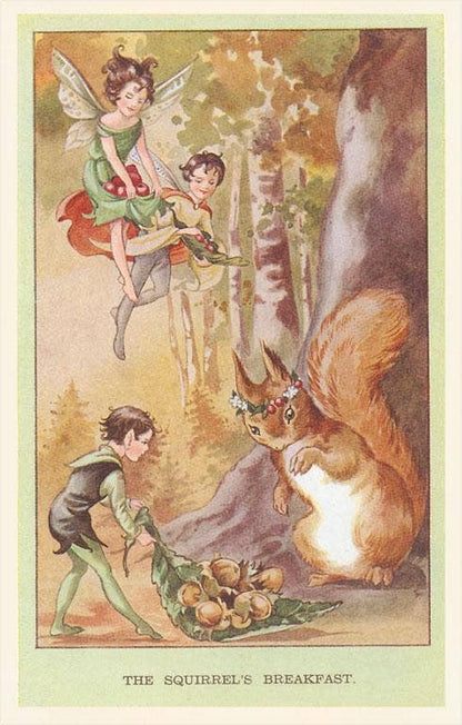 Magnet KF-841 Fairies with Breakfast for Squirrel