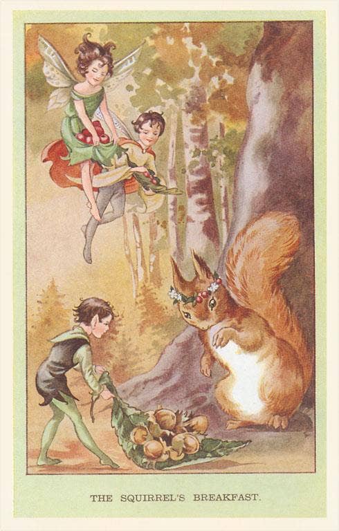 Magnet KF-841 Fairies with Breakfast for Squirrel