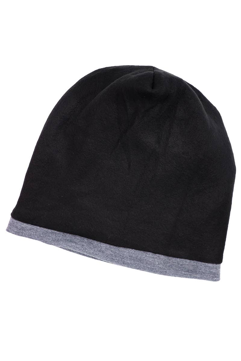Dark Neutrals Fleece Lined Slouchy Baggie Beanie