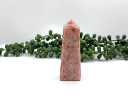 Sunstone Tower Obelisk 4 Faceted 7.5CM Aprox