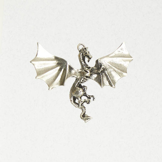 Celtic Pewter Pendant Necklace - Celtic Dragon