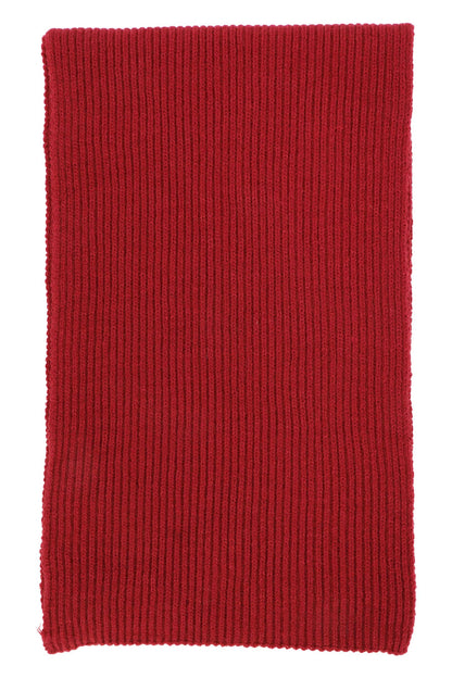 Solid Wide Rib Knitted Wrap Scarf - 57 Inch