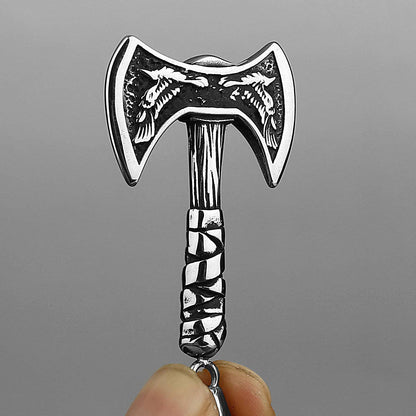 Double-headed Axe Stainless Steel Pendant