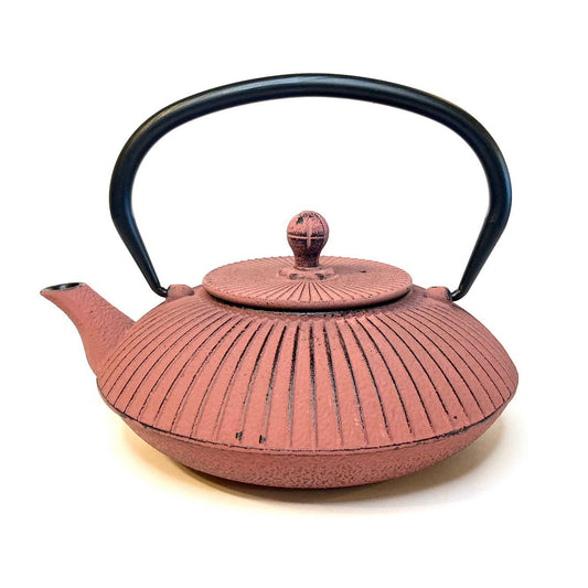 Cast Iron Tea Pot, Coral, 27 oz