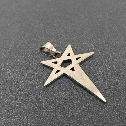Stainless Steel Eye of Horus Pentagram Pendant