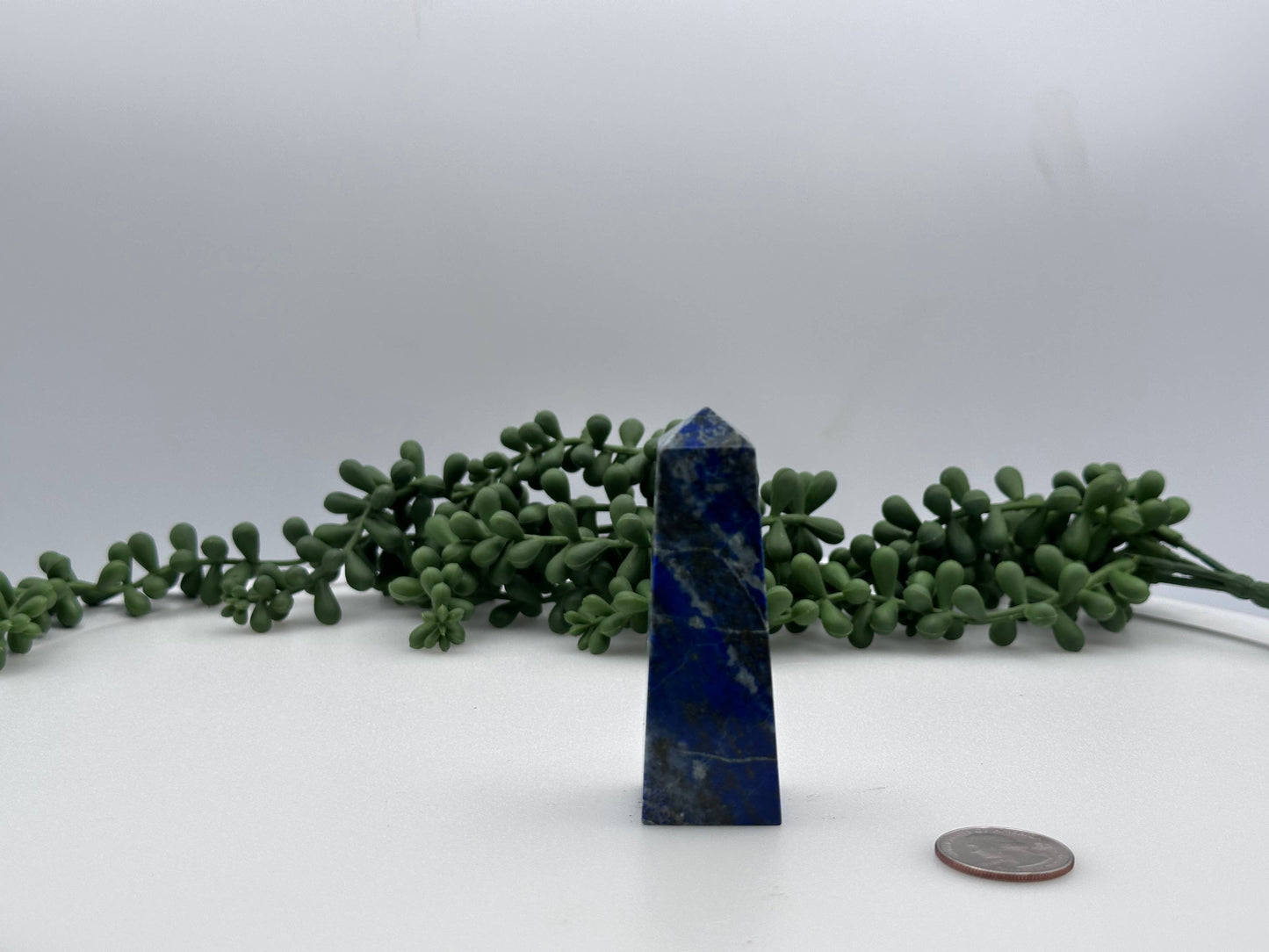 Lapis Lazuli Gemstone Tower Obelisk 4 Faceted 7.5CM Aprox