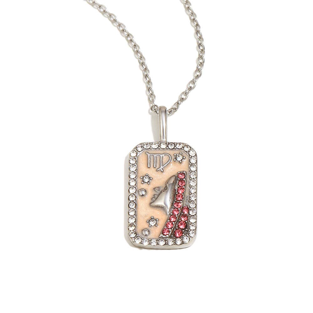 Zodiac 12 Constellations 18K Golden S.Steel Necklace - FGS