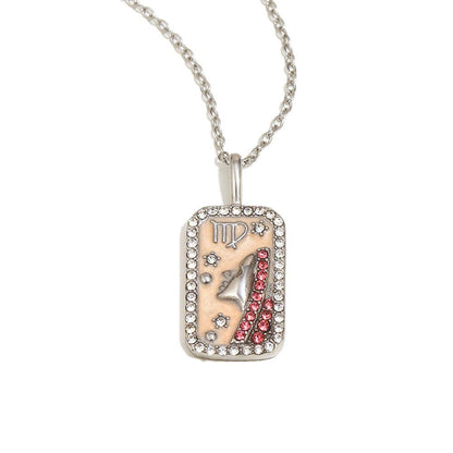 Zodiac 12 Constellations 18K Golden S.Steel Necklace - FGS