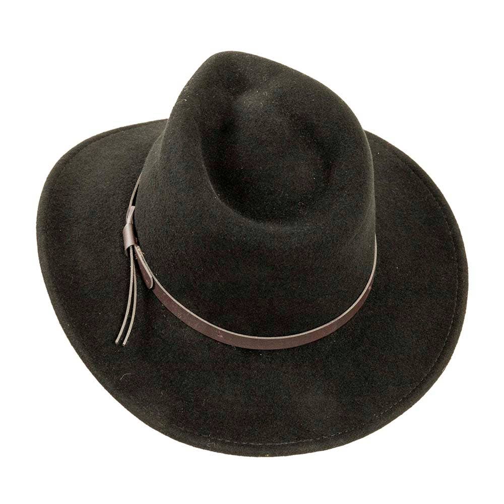 Crushable Wool Felt Outback Hat - Style Pathfinder