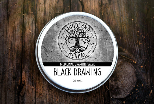Black Drawing Salve - Charcoal Balm for Drawing Out Toxins, Bites, Splinters